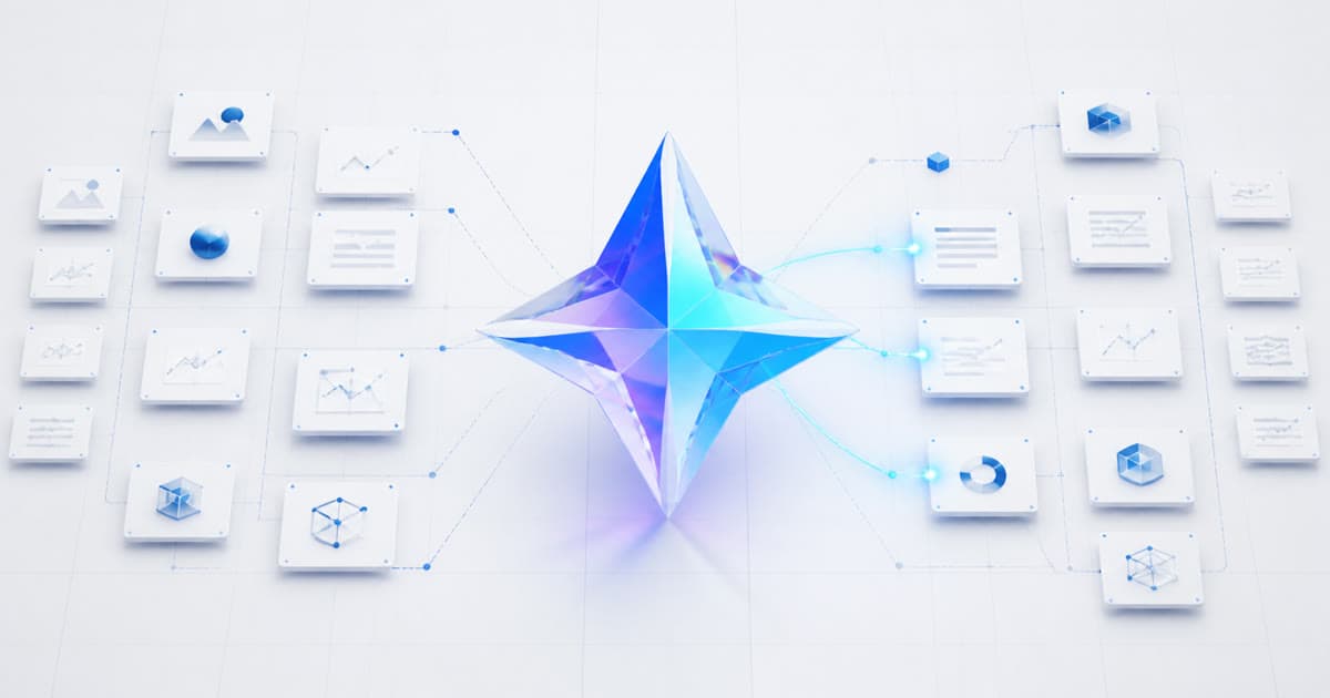 Iridescent Gemini-inspired prism selecting citation paths from web sources