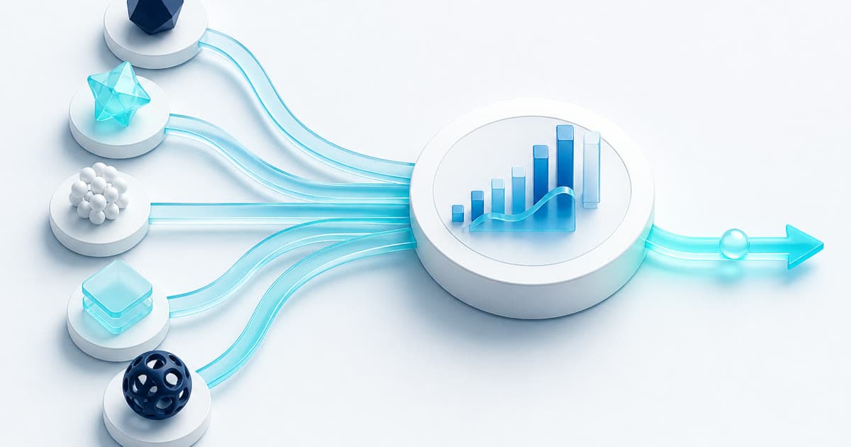 Multiple AI referral paths flowing into one analytics report